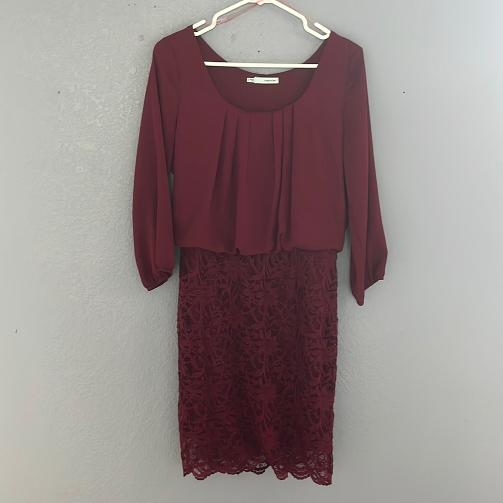 Maroon party/wedding dress